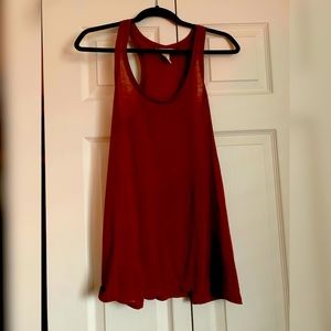 H&M Basic Red Tank, oversized small